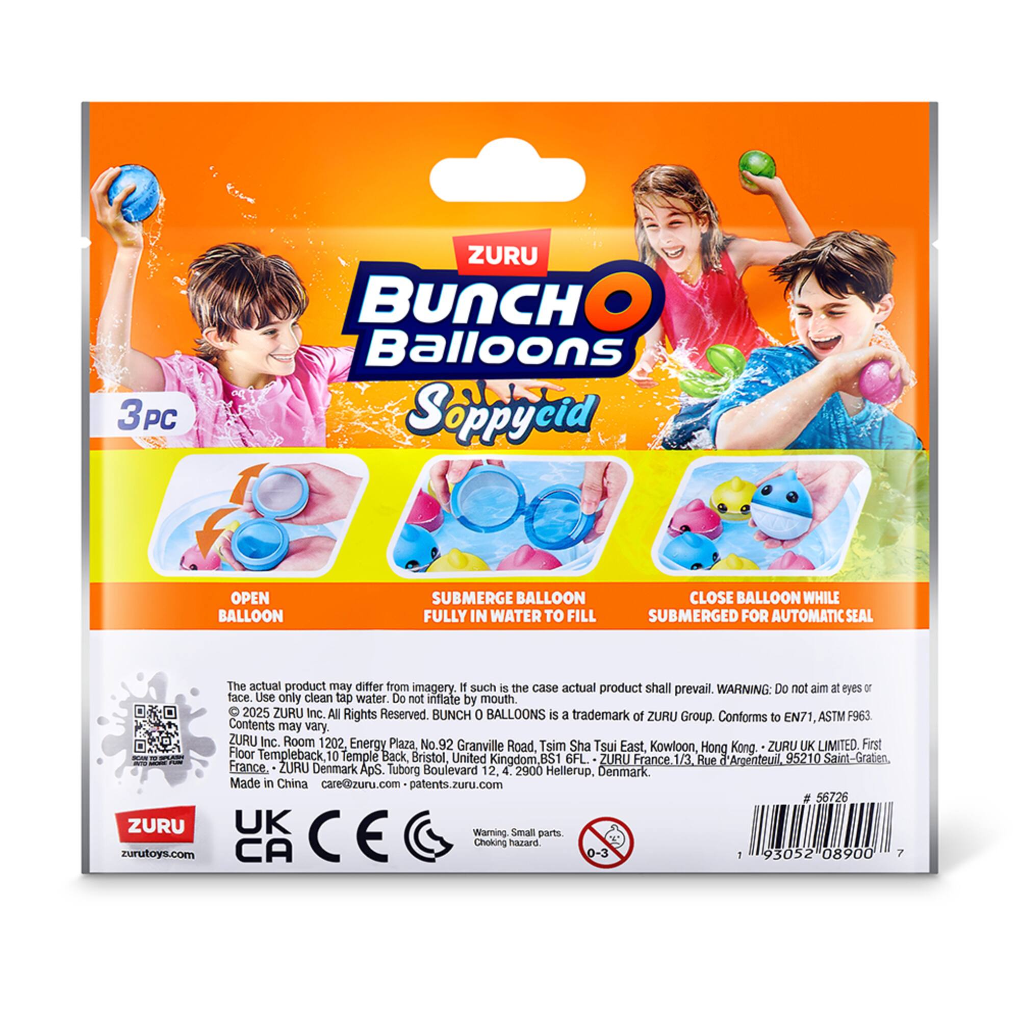 Bunch O Balloons Reusable Shark Water Balloons, 3ct.